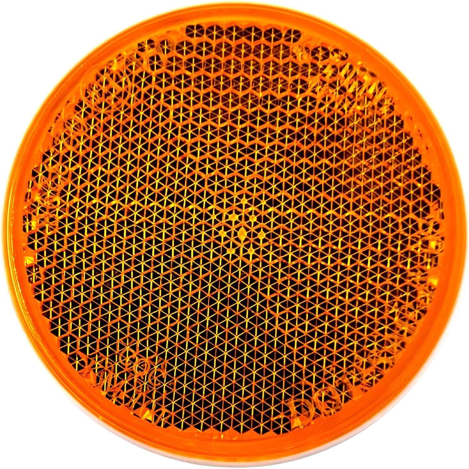 Reflectores Ámbar Redondos 2" Piezas de Camiones All Star - Paquete de 2