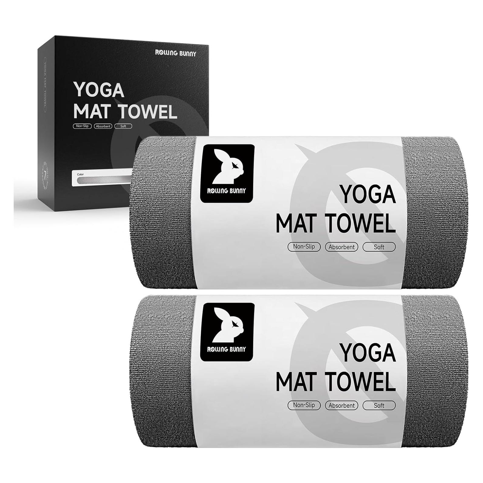 Toalla de Yoga RollingBunny Microfibra Antideslizante 2 Pzas