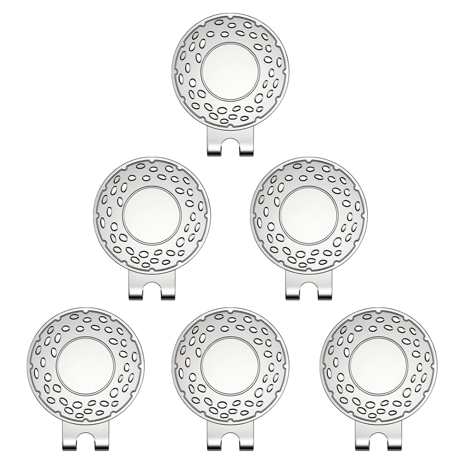 Clip de Sombrero Magnético GHHJX para Marcador de Golf - 6 Piezas