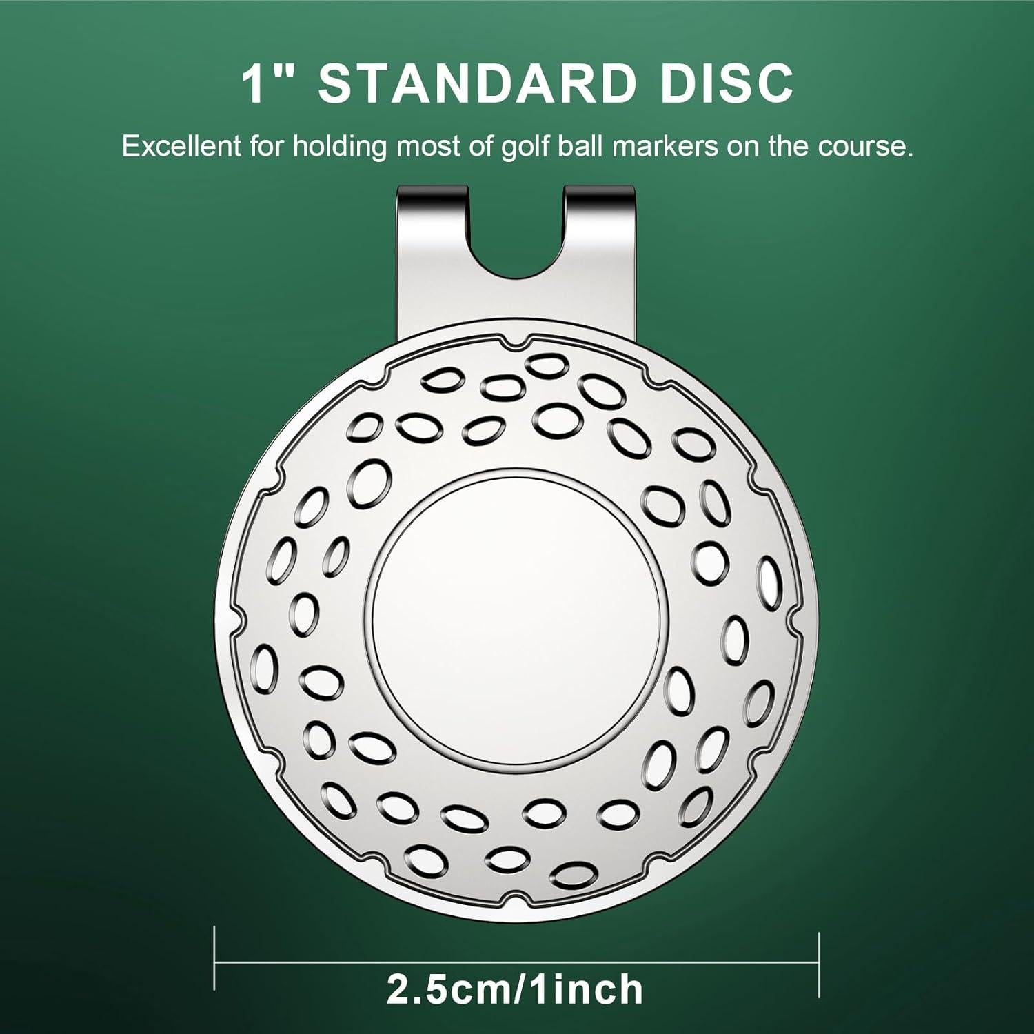 Clip de Sombrero Magnético GHHJX para Marcador de Golf - 6 Piezas