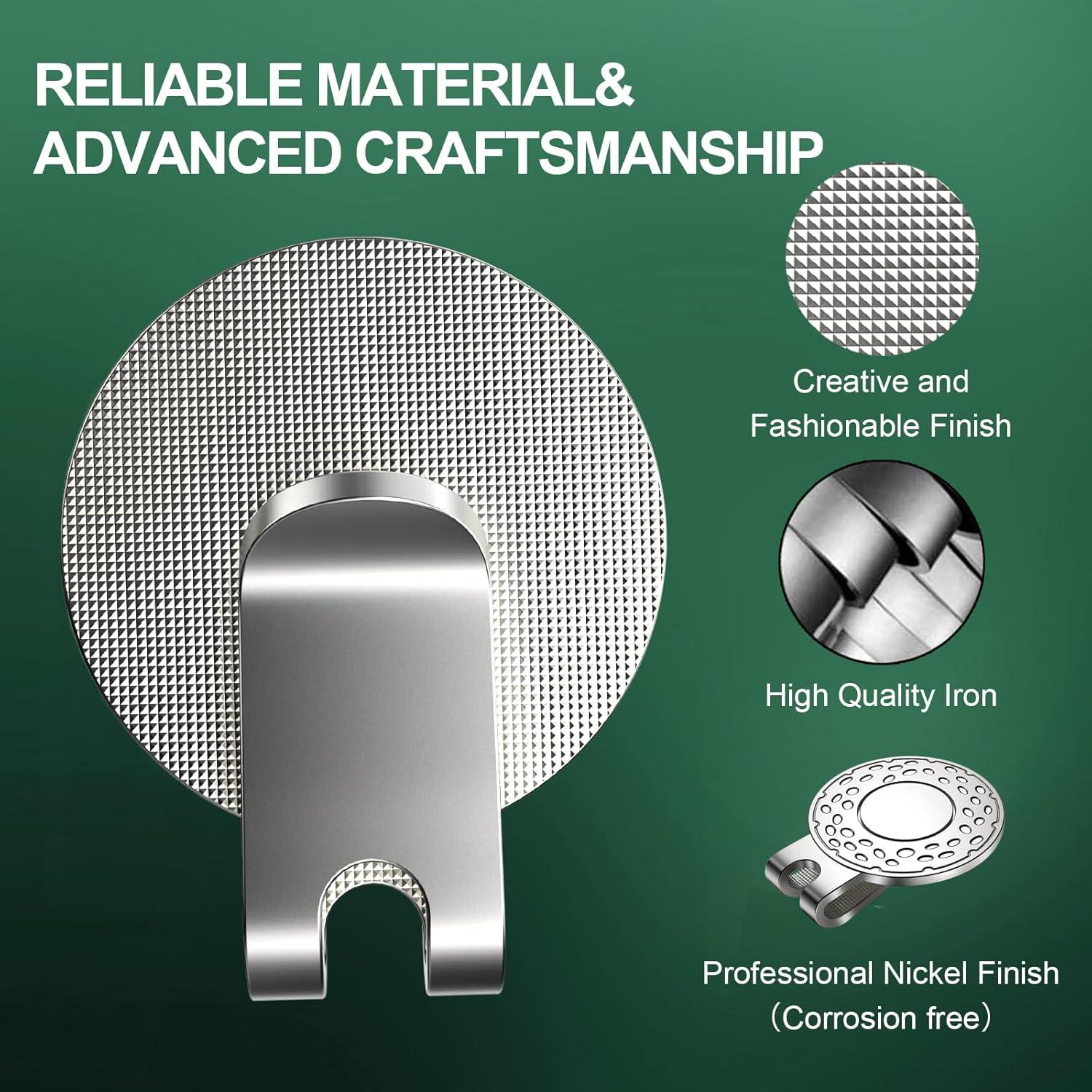 Clip de Sombrero Magnético GHHJX para Marcador de Golf - 6 Piezas