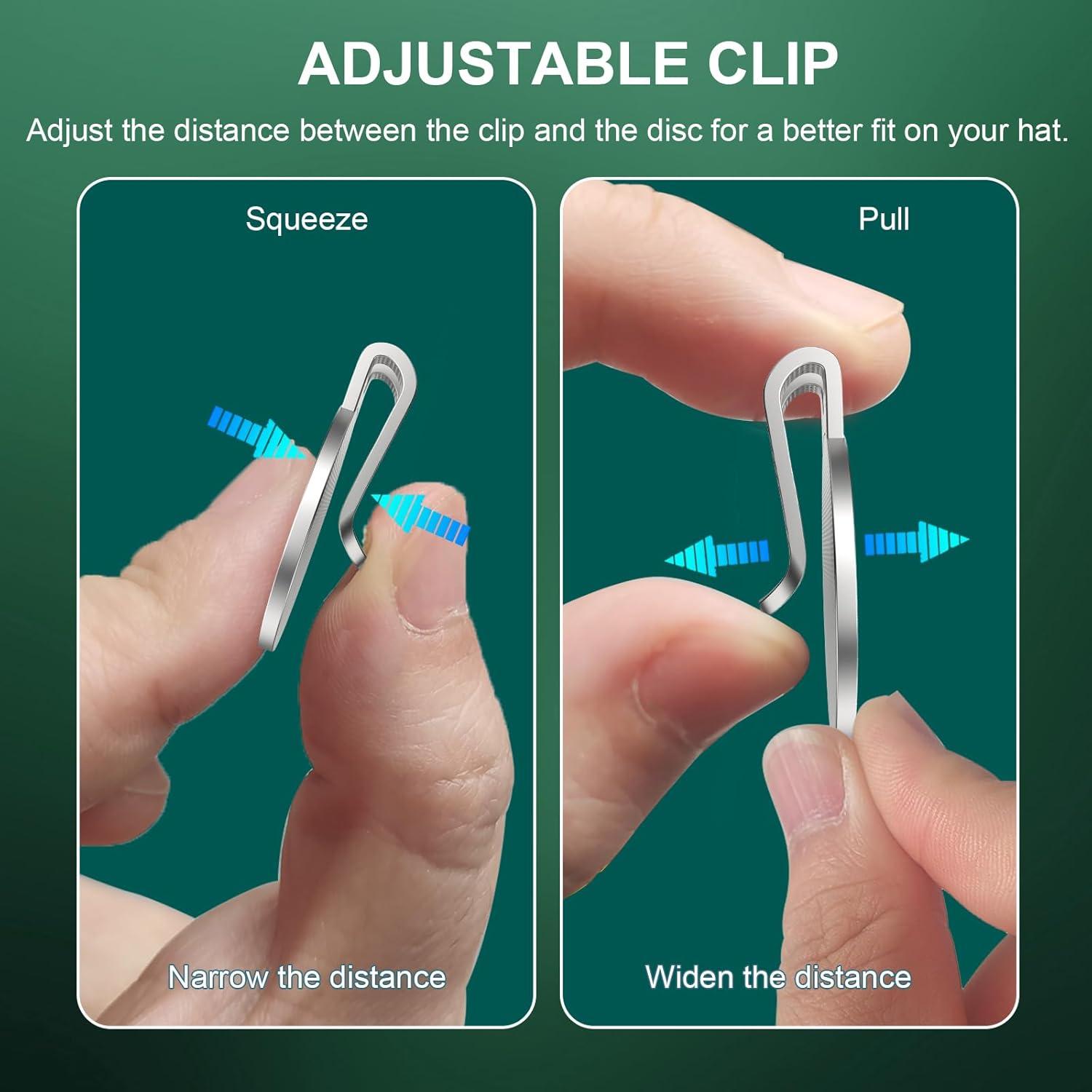 Clip de Sombrero Magnético GHHJX para Marcador de Golf - 6 Piezas