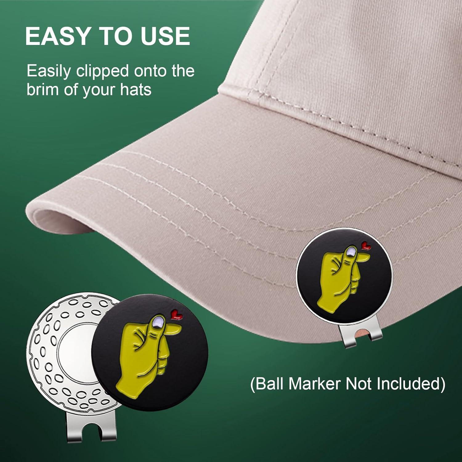 Clip de Sombrero Magnético GHHJX para Marcador de Golf - 6 Piezas
