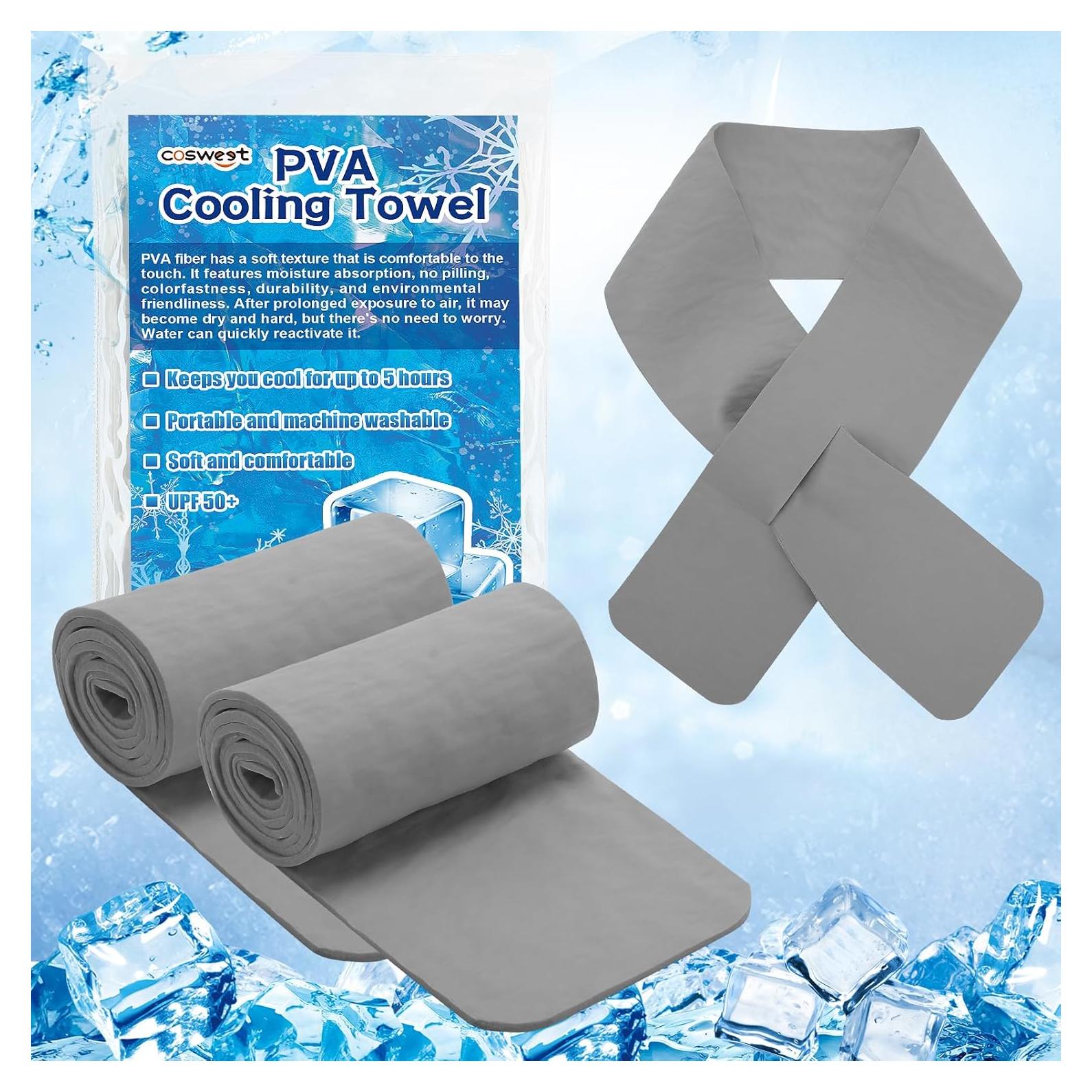 Toallas de Enfriamiento Cosweet PVA 3 Pcs 73.66x7.62cm Gris