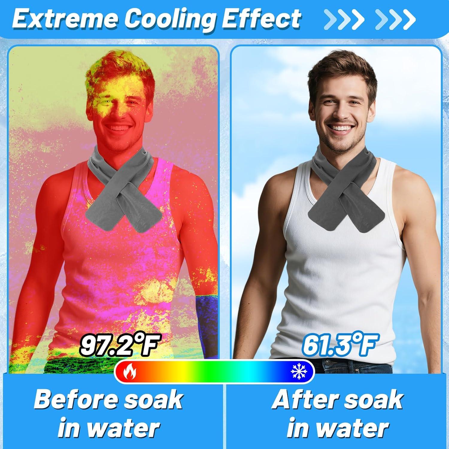 Toallas de Enfriamiento Cosweet PVA 3 Pcs 73.66x7.62cm Gris