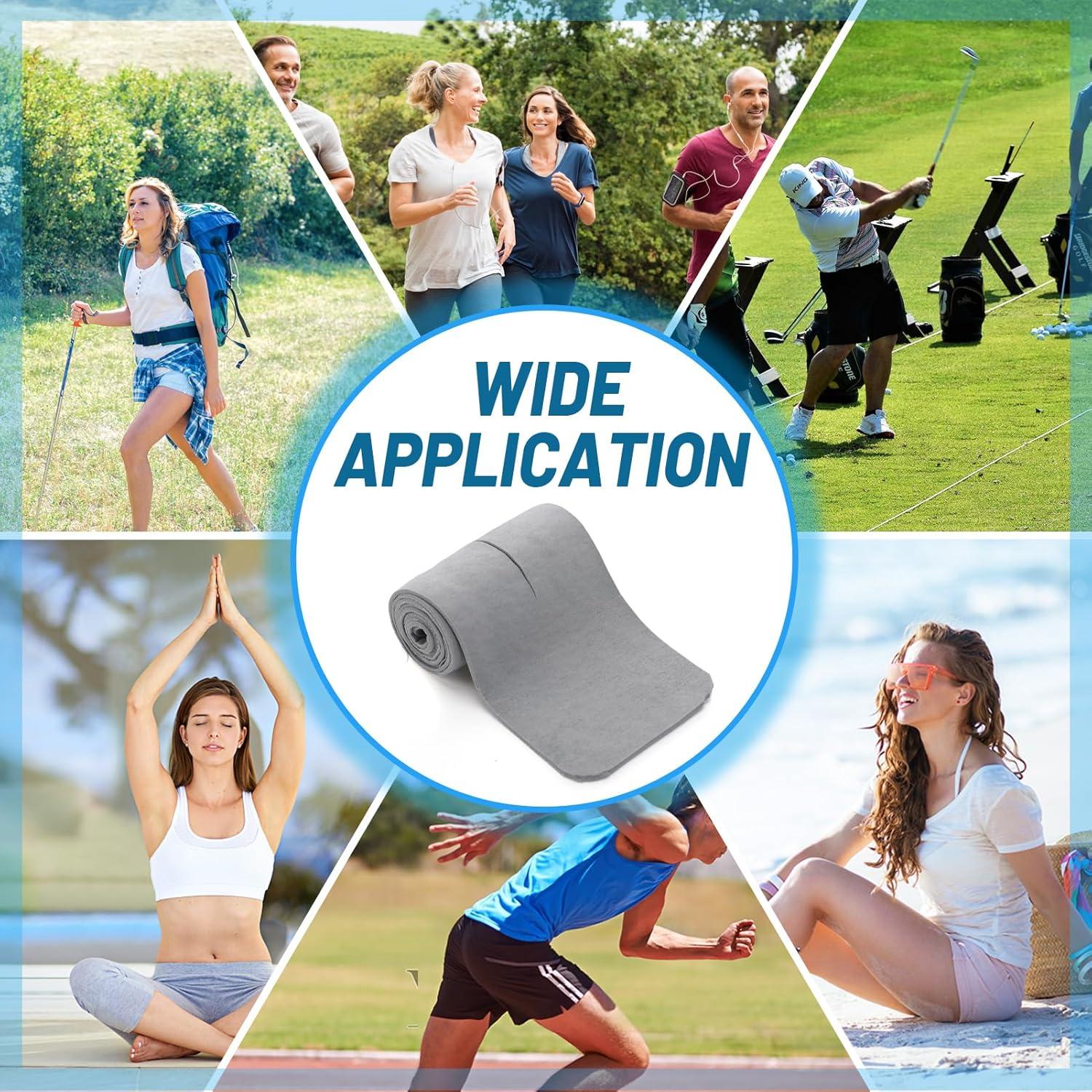 Toallas de Enfriamiento Cosweet PVA 3 Pcs 73.66x7.62cm Gris