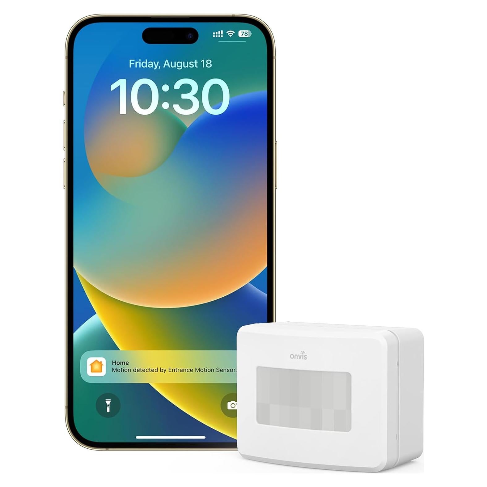 Sensor de Movimiento Inteligente ONVIS SMS2 con Higrómetro y Termómetro