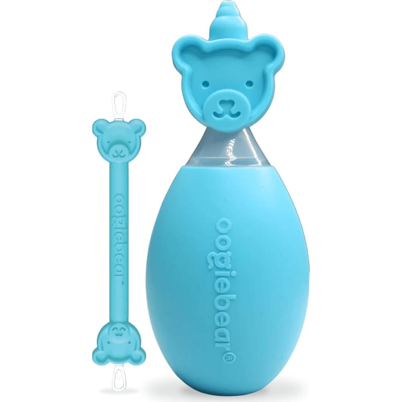 Aspirador Nasal de Silicona Oogiebear Azul + Recogedor de Mocos