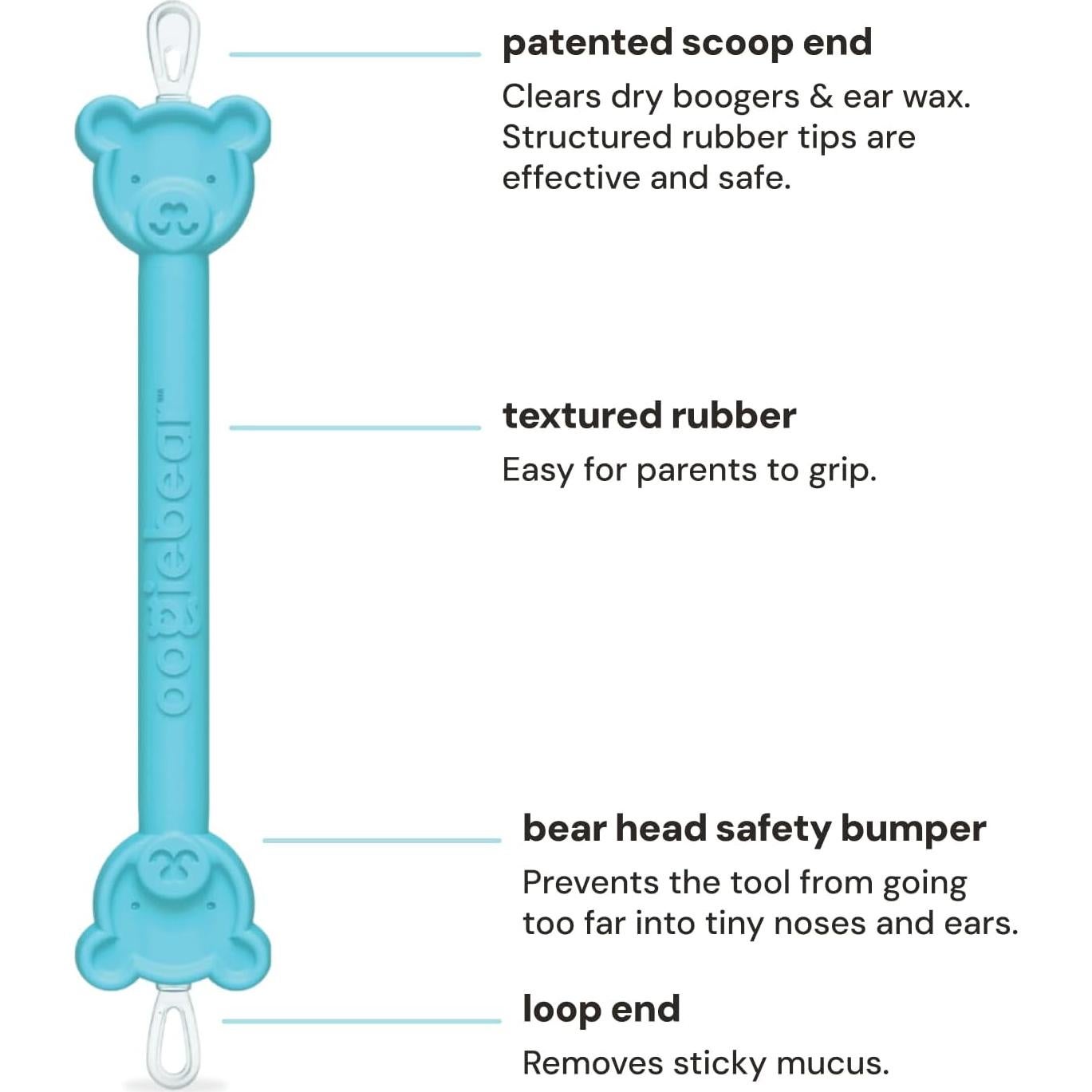 Aspirador Nasal de Silicona Oogiebear Azul + Recogedor de Mocos