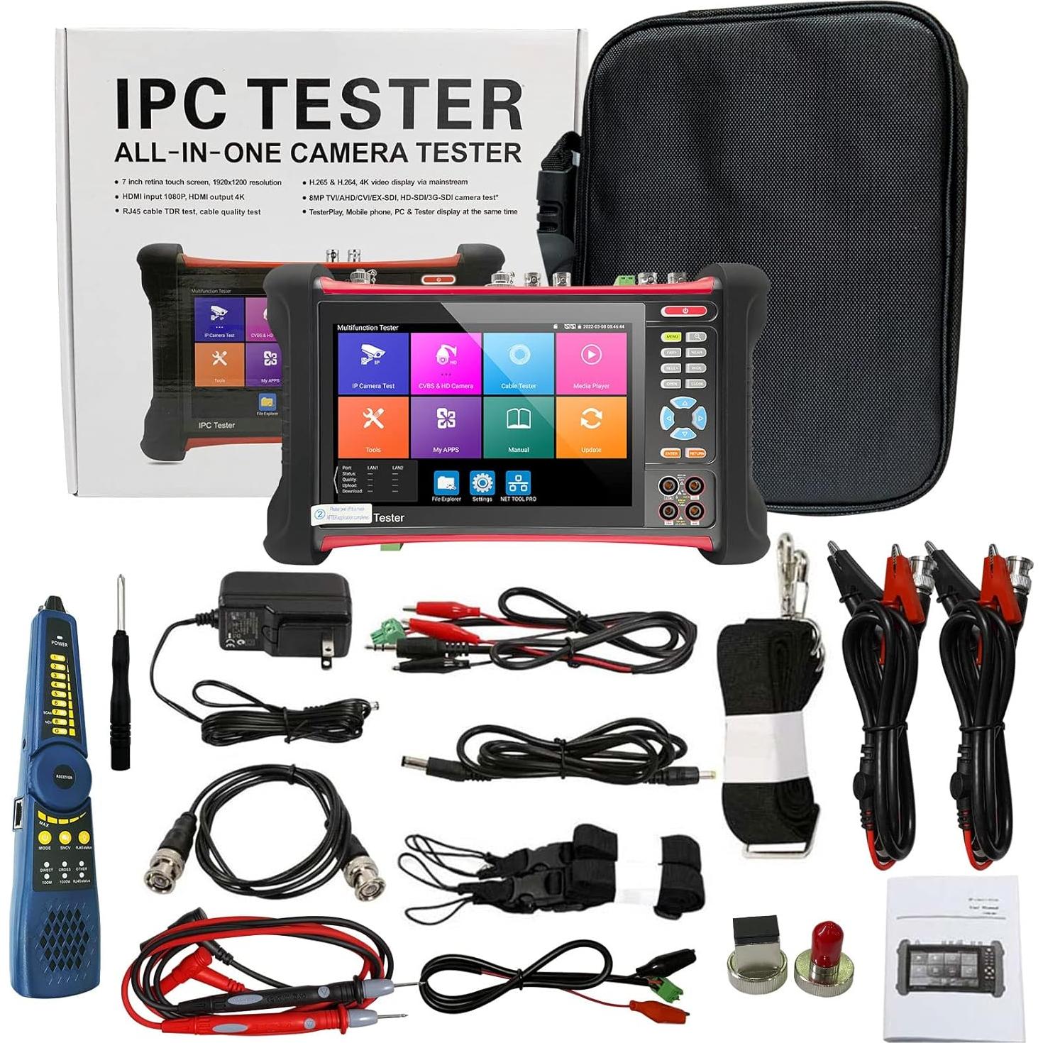 Probador de CCTV Rsrteng X7-MOVTADHS 8K Herramienta de Red