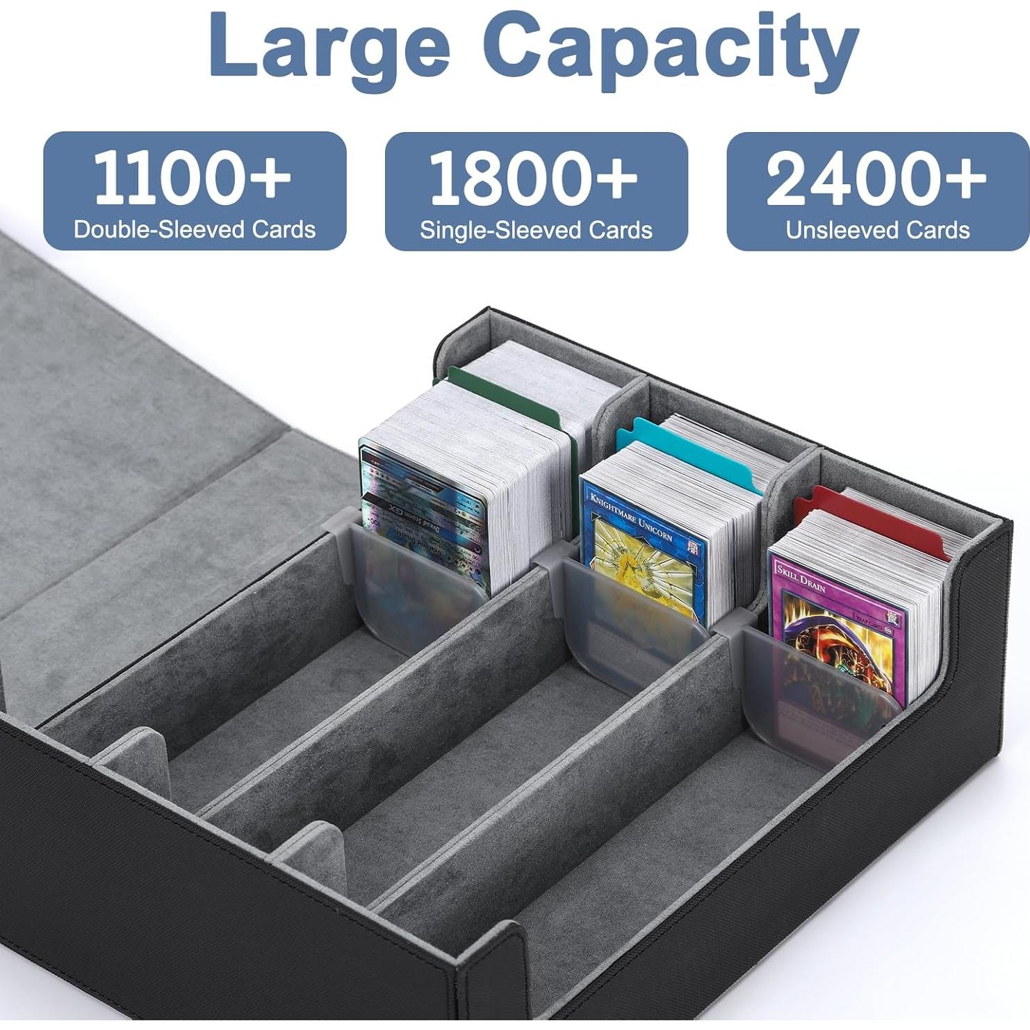 Caja de Almacenamiento de Cartas Ralout 1800+ con Cierre Magnético