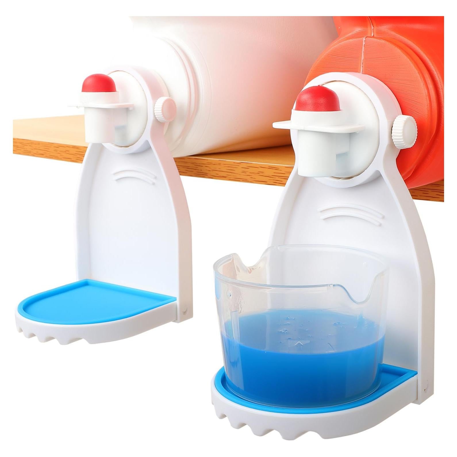 Soporte para Taza de Detergente HINSOCHA con Bandeja Goteo Azul