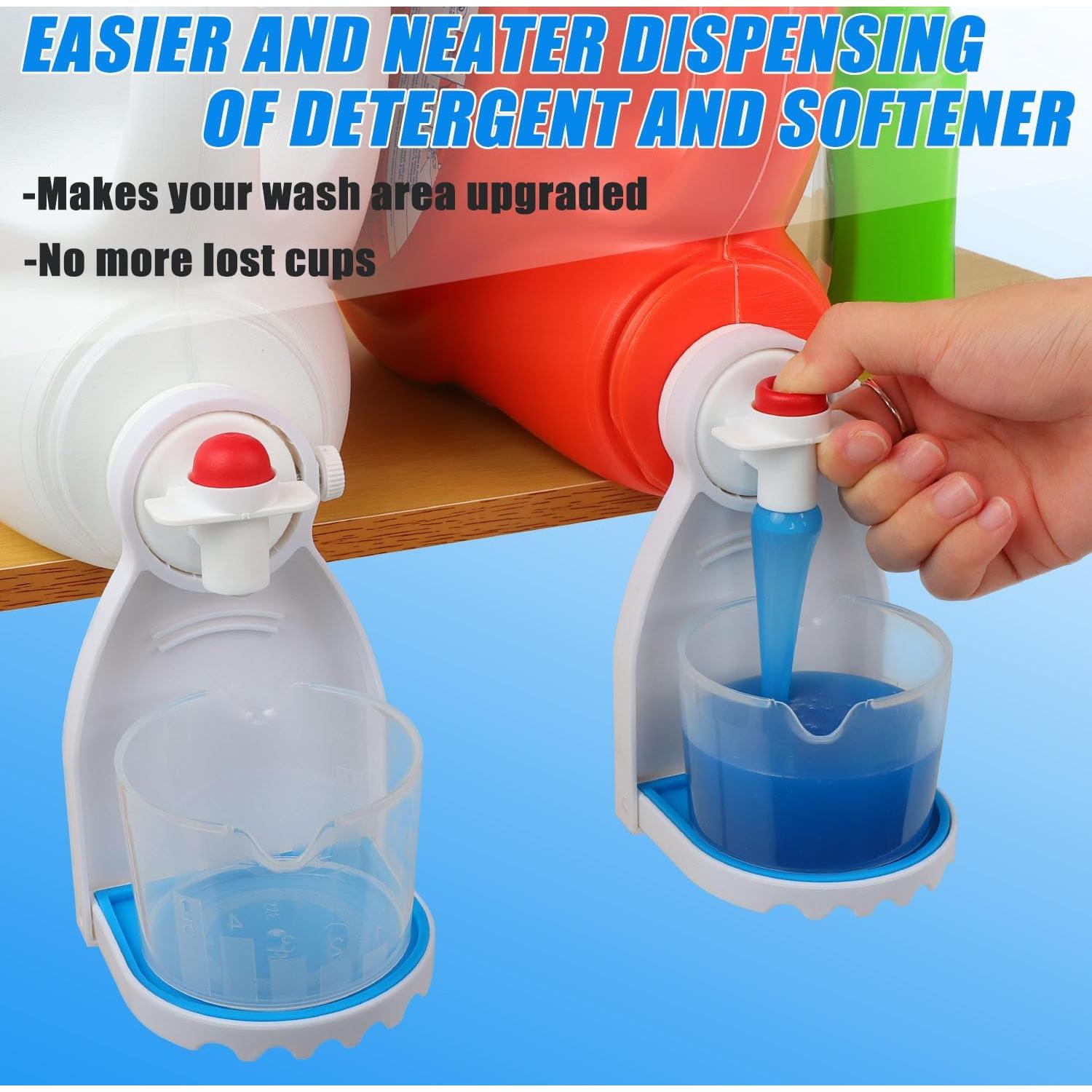 Soporte para Taza de Detergente HINSOCHA con Bandeja Goteo Azul