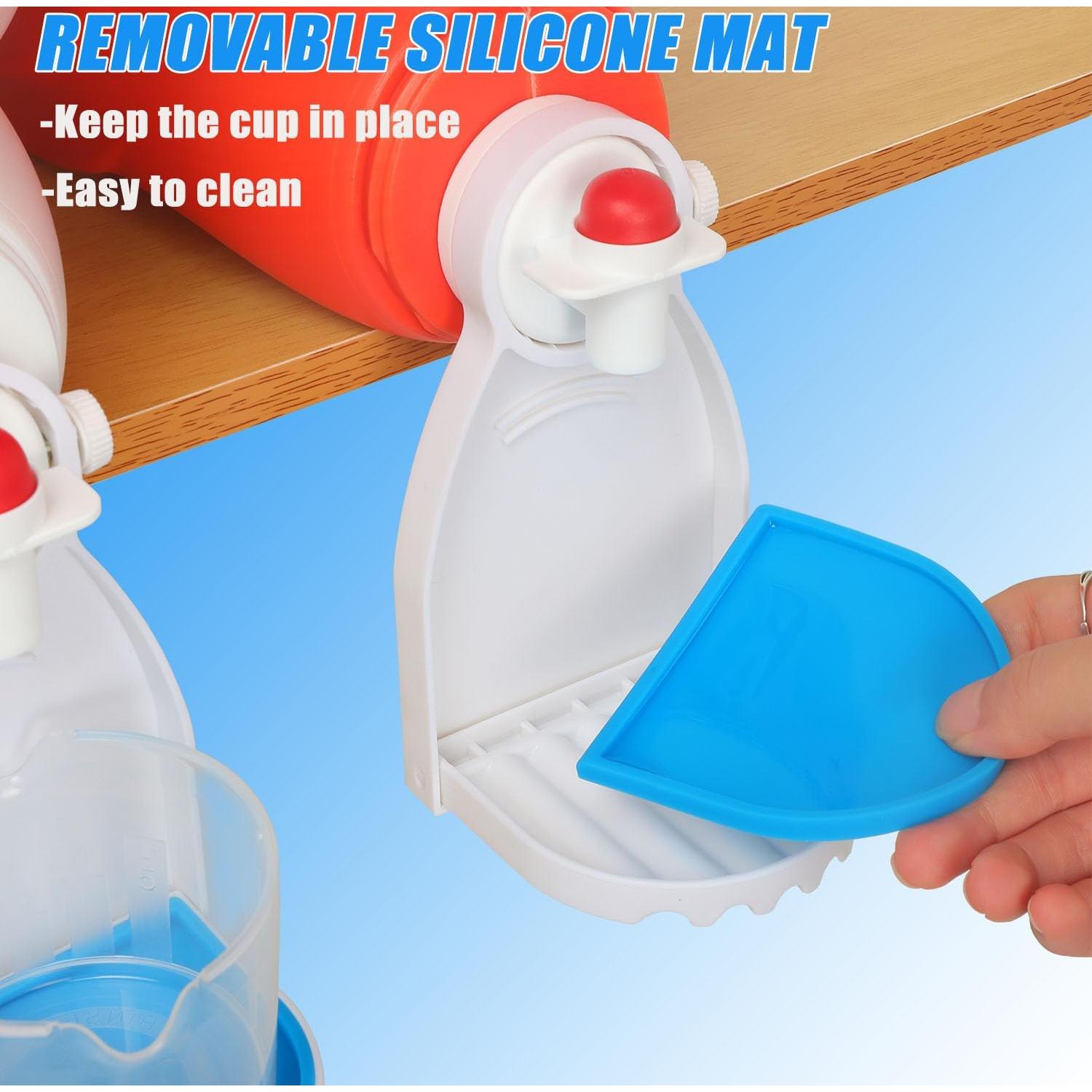 Soporte para Taza de Detergente HINSOCHA con Bandeja Goteo Azul