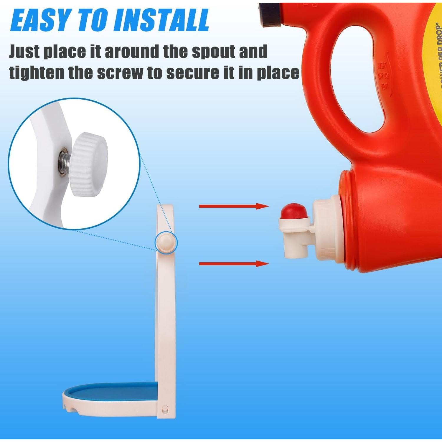 Soporte para Taza de Detergente HINSOCHA con Bandeja Goteo Azul