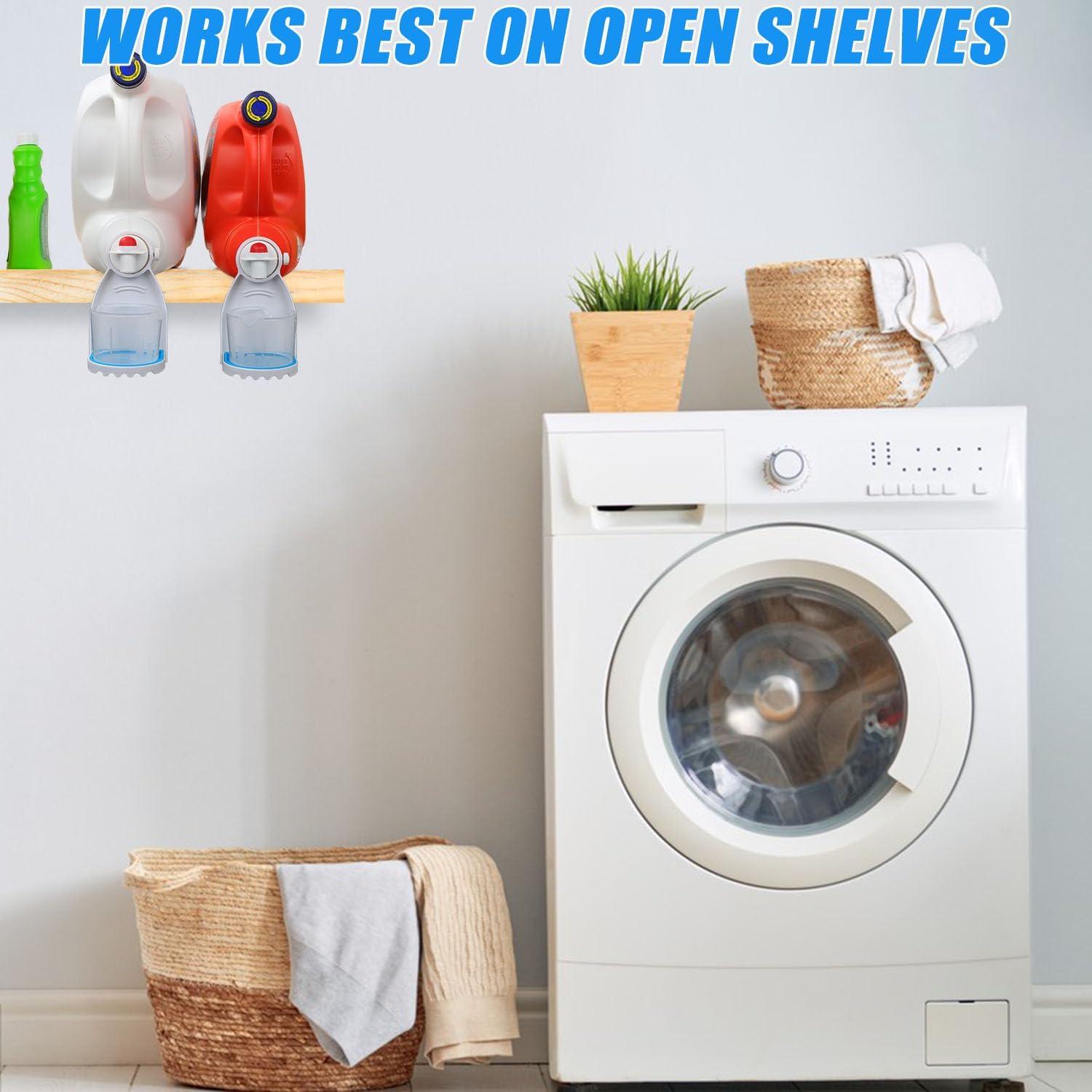 Soporte para Taza de Detergente HINSOCHA con Bandeja Goteo Azul