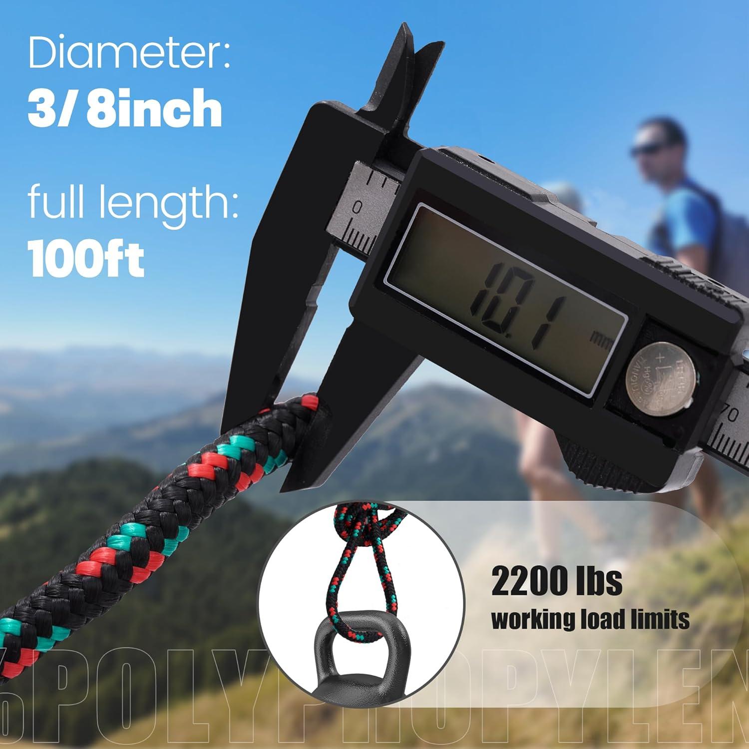 Cuerda Trenzada de Polipropileno SDLTHR 10 mm x 30.48 m Negra