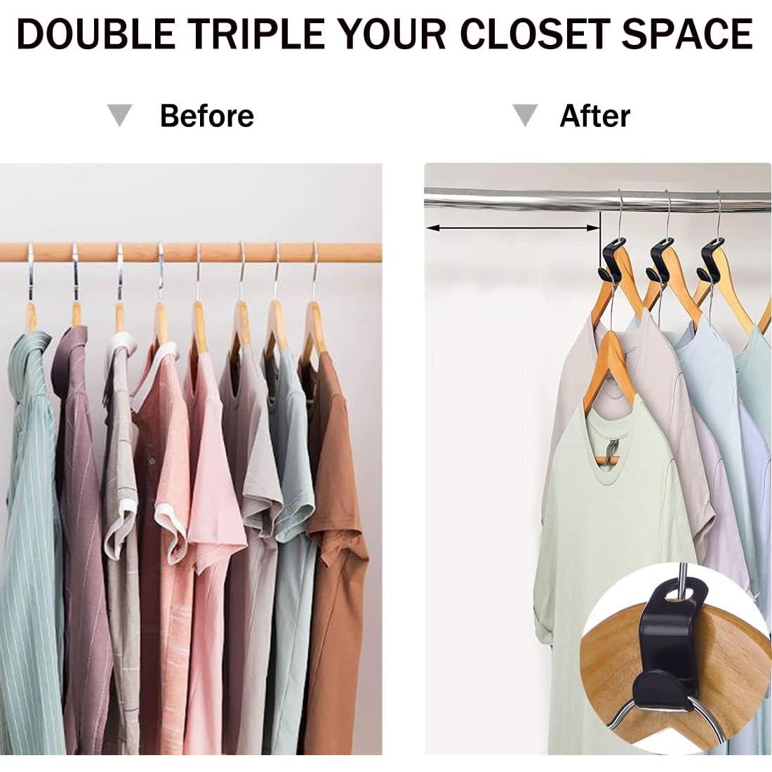100 Ganchos Conectores para Perchas Moda y Estilo - Ahorra Espacio