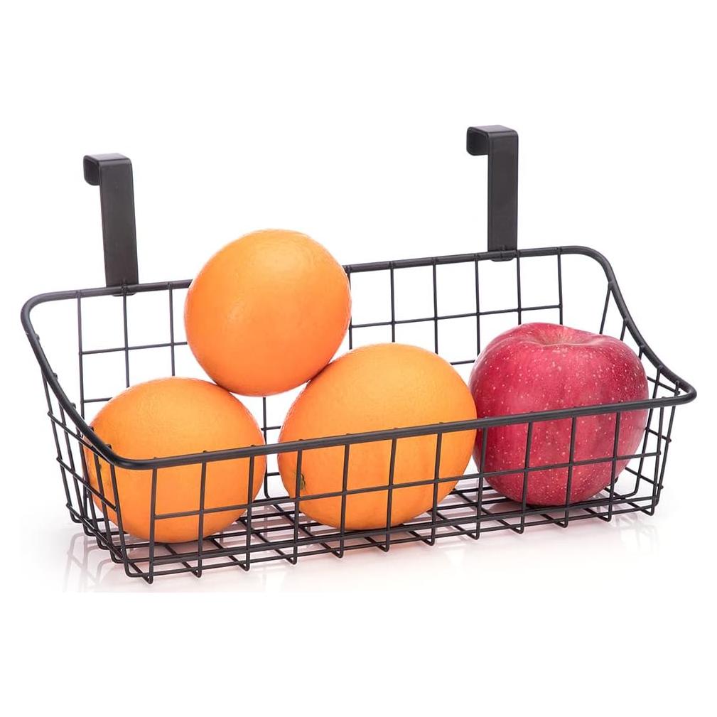 Cesta de Almacenamiento LeleCAT Negra 25x10x10 cm con Gancho