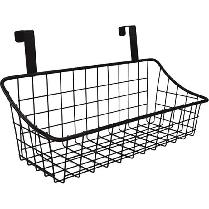 Cesta de Almacenamiento LeleCAT Negra 25x10x10 cm con Gancho