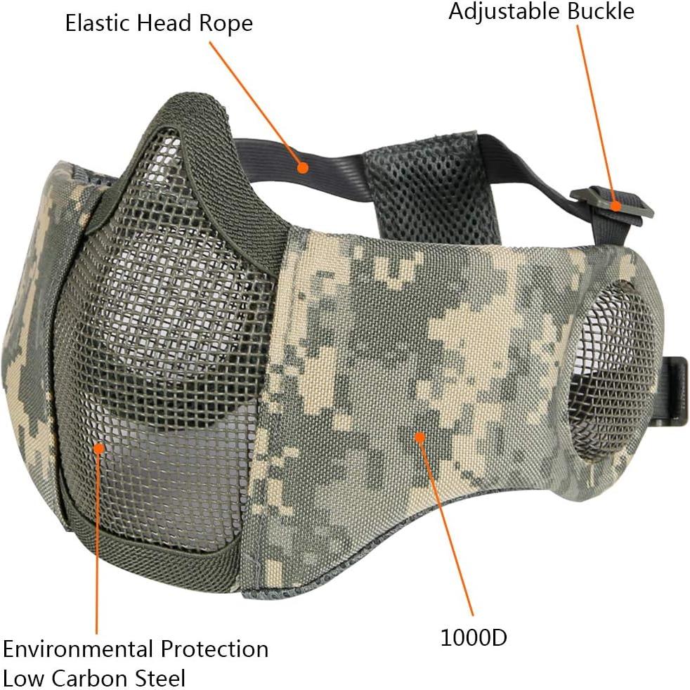 Conjunto de Protección Airsoft AOUTACC - Máscara y Gafas Tácticas