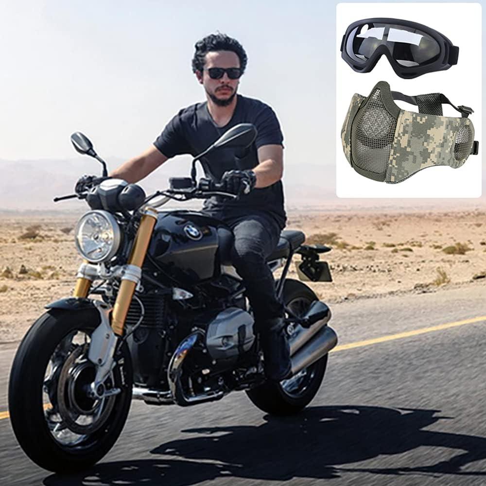 Conjunto de Protección Airsoft AOUTACC - Máscara y Gafas Tácticas