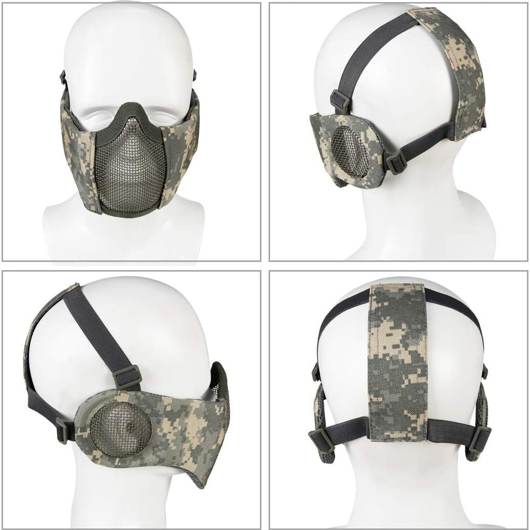 Conjunto de Protección Airsoft AOUTACC - Máscara y Gafas Tácticas