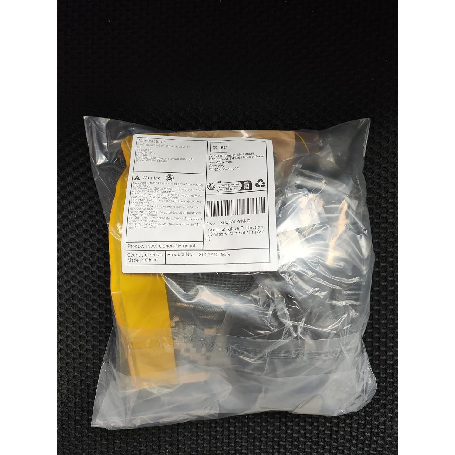 Conjunto de Protección Airsoft AOUTACC - Máscara y Gafas Tácticas