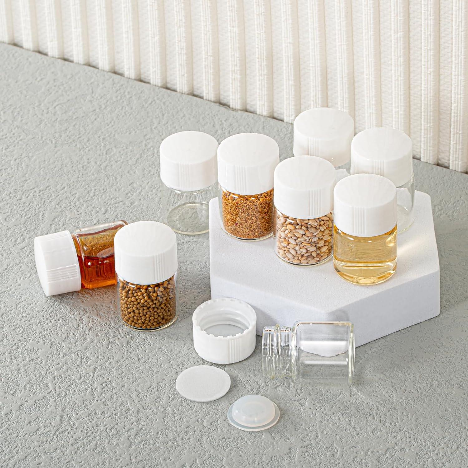 Viales de vidrio 5ml BKMAMLAB 20pcs a prueba de fugas