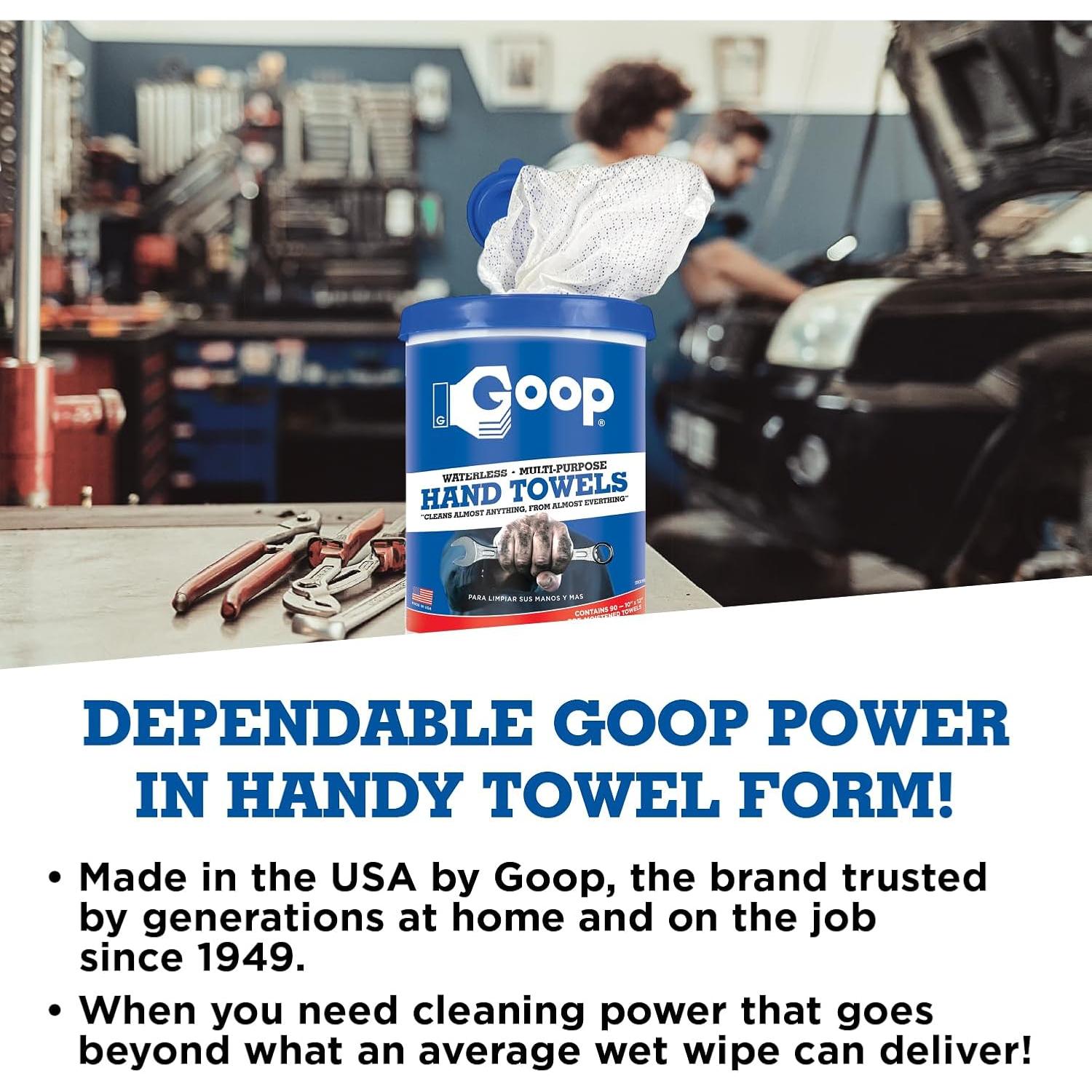 Toallitas Limpiadoras de Manos Goop - 90 Unidades - 25.4x30.5 cm