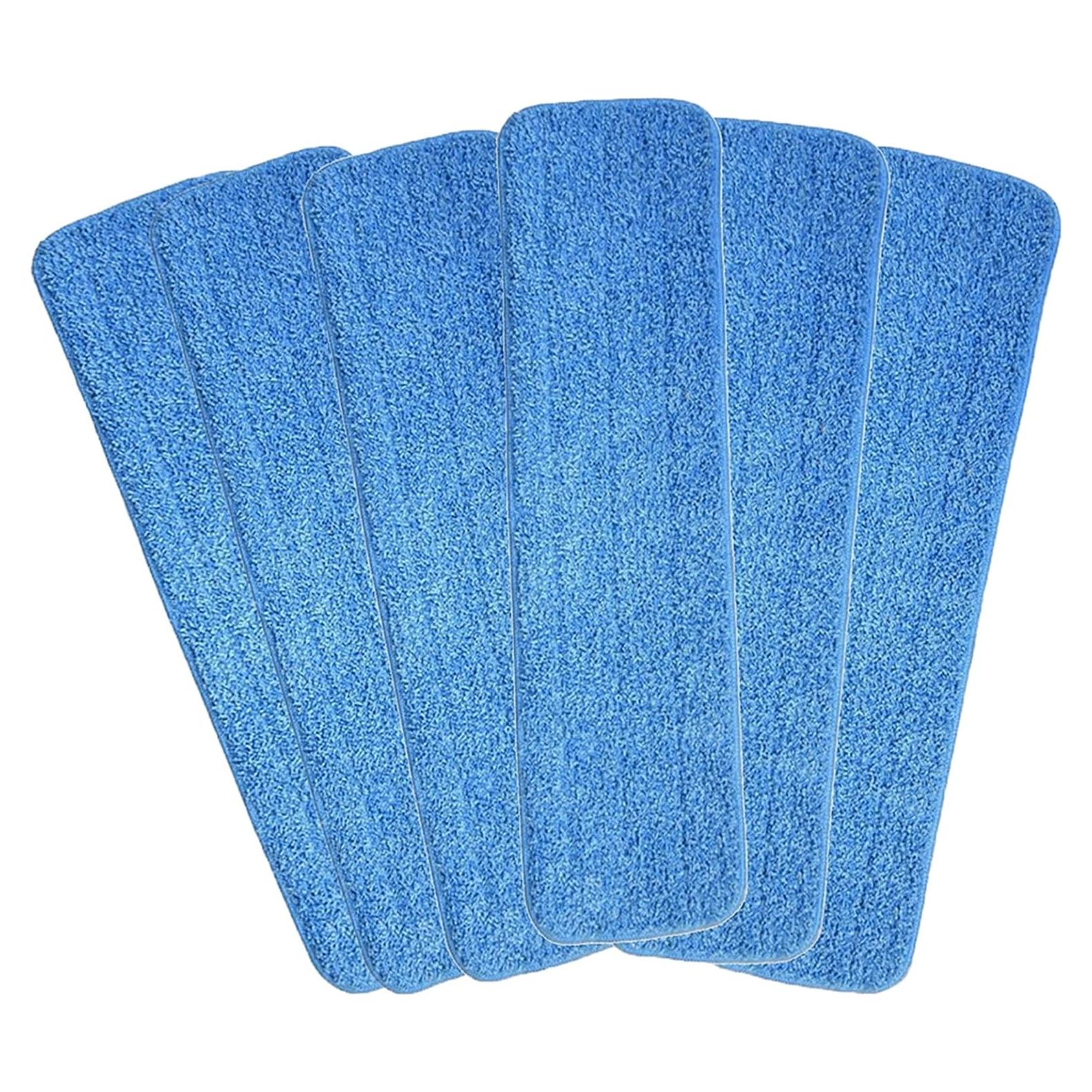 Paquete de 6 Paños de Mopa de Microfibra HOMEE 45.72x15.24cm Azul