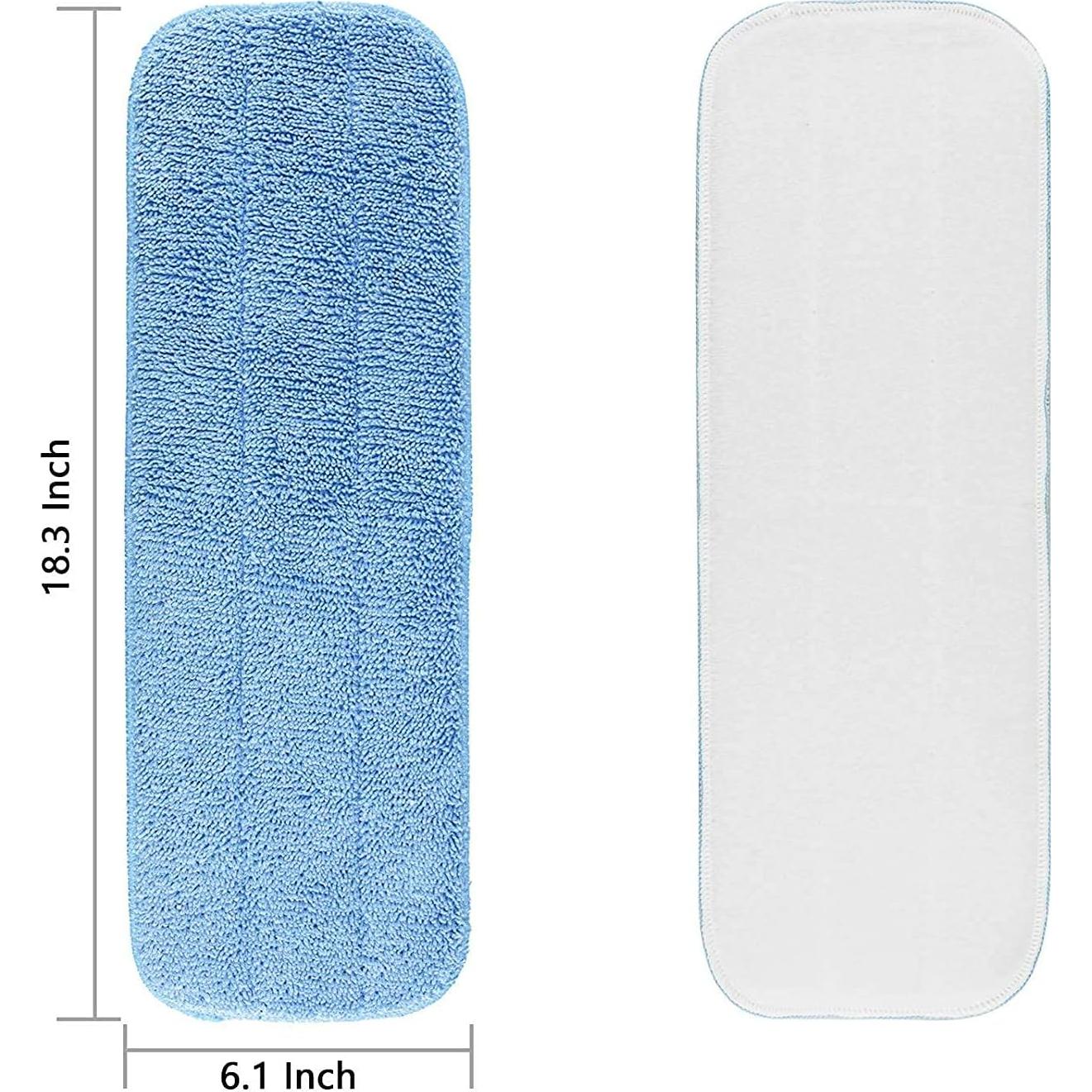 Paquete de 6 Paños de Mopa de Microfibra HOMEE 45.72x15.24cm Azul