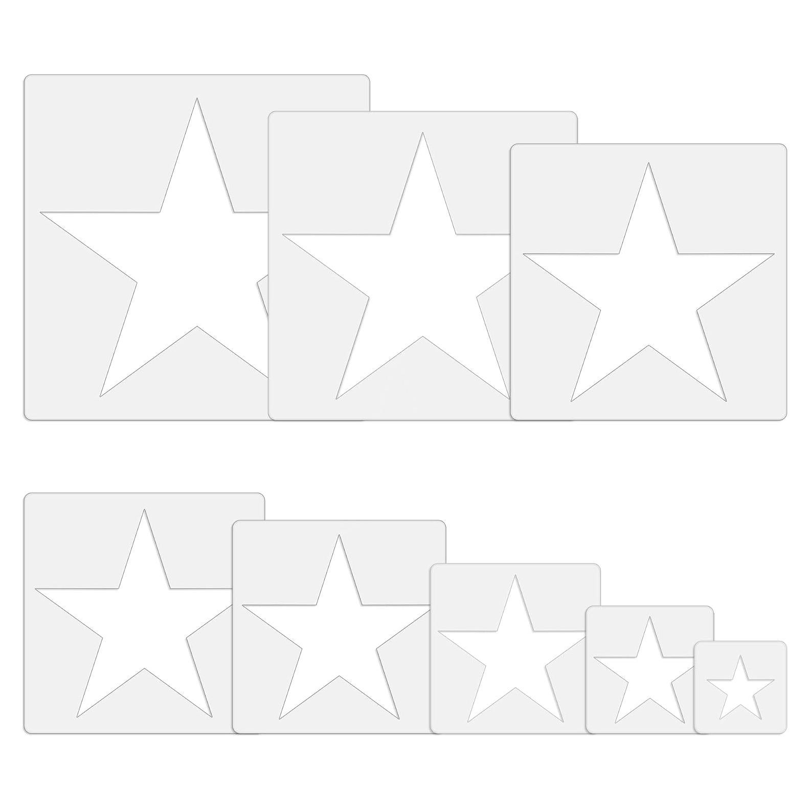 Plantilla de Estrella Grande Daomong 25x25 cm Reutilizable