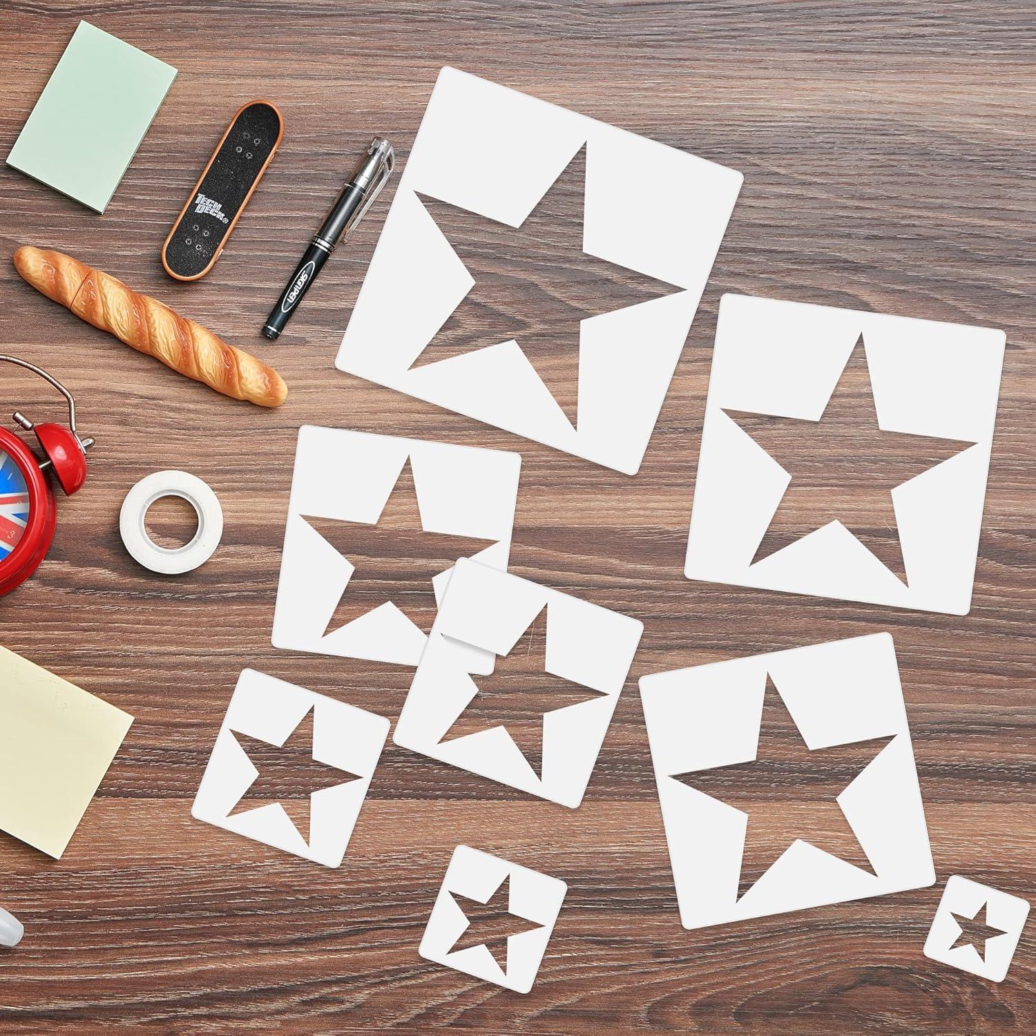 Plantilla de Estrella Grande Daomong 25x25 cm Reutilizable