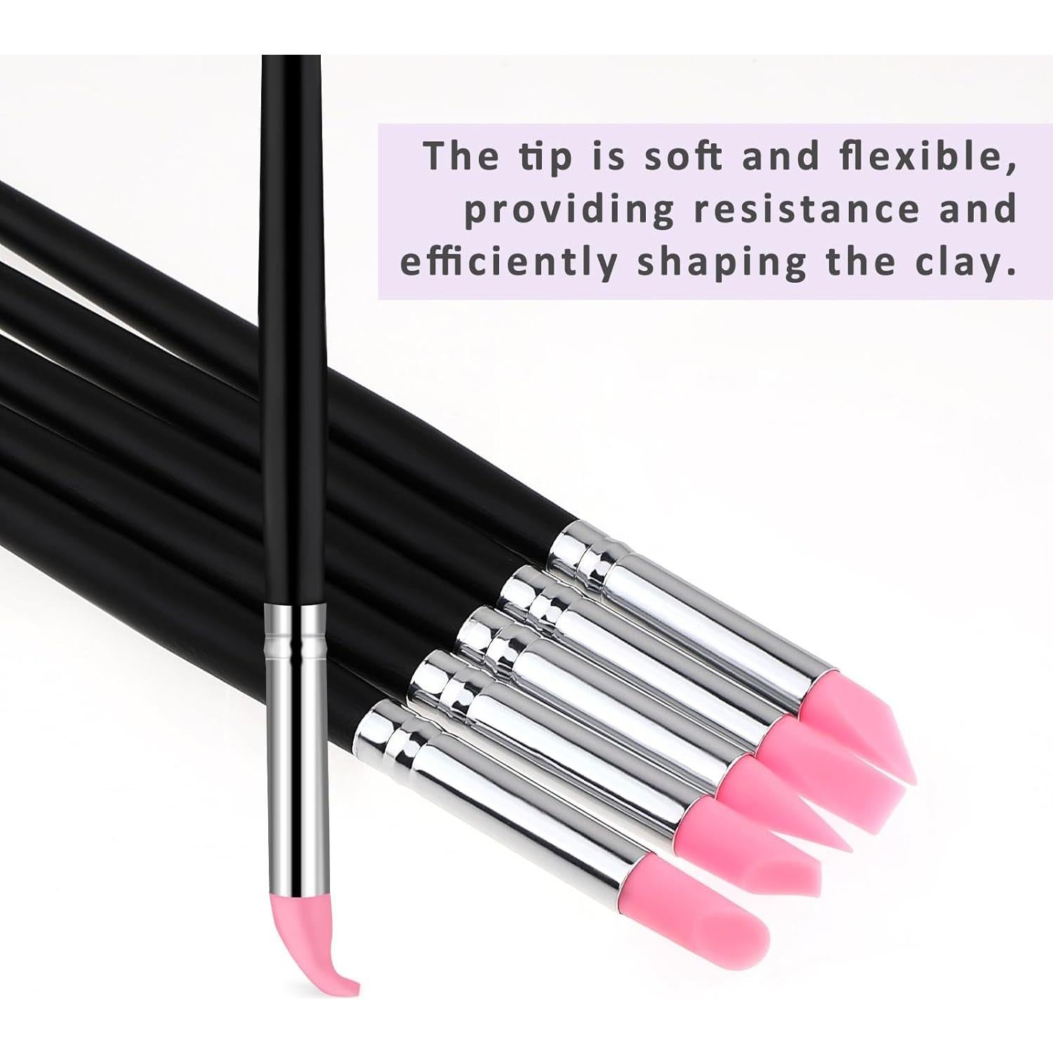 5 Pinceles de Silicona para Resina Lusofie 20cm Alta Calidad