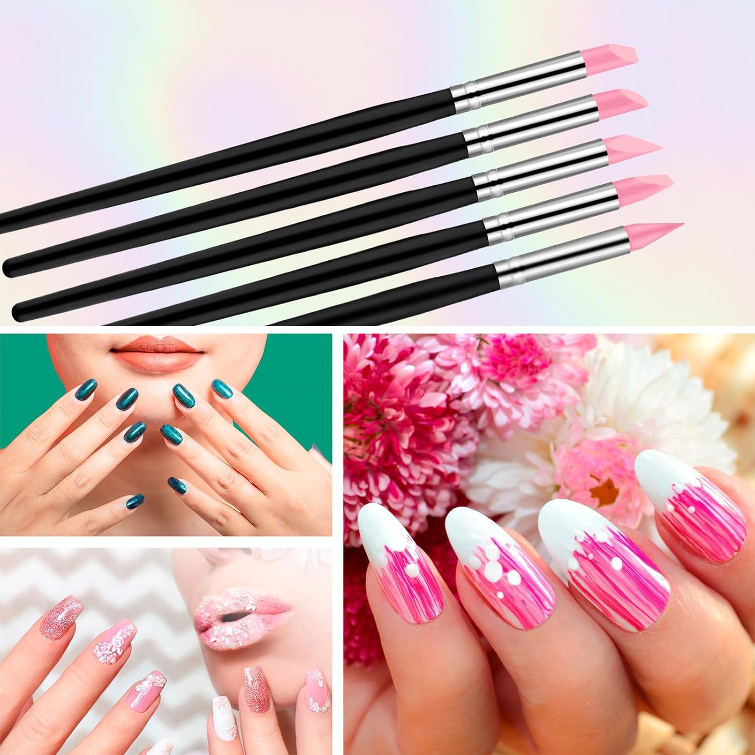 5 Pinceles de Silicona para Resina Lusofie 20cm Alta Calidad