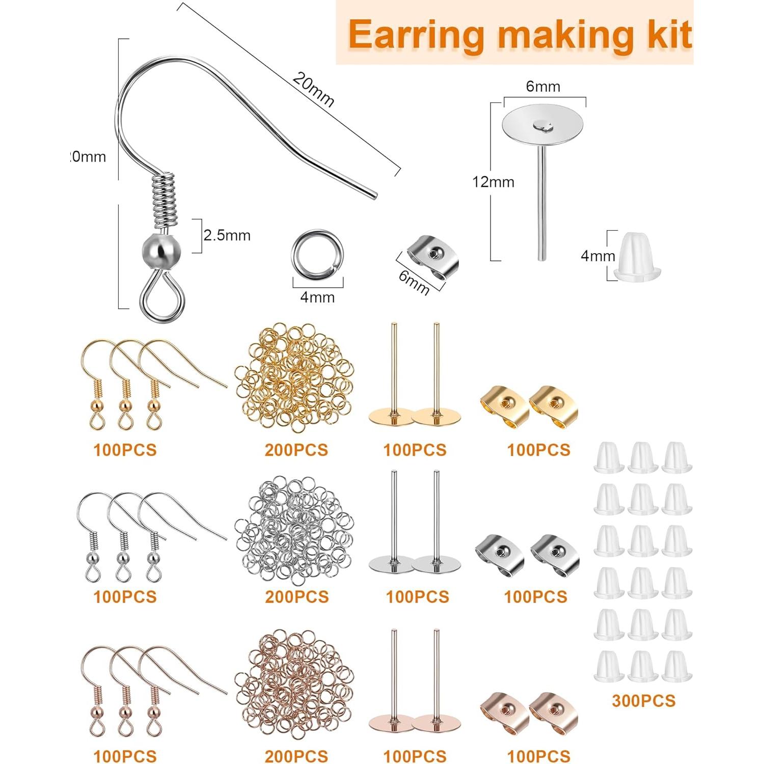 Kit de Fabricación de Pendientes Tondiamo 2100 Piezas