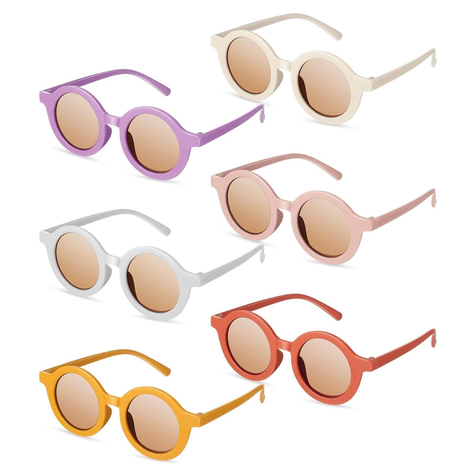 Conjunto de 6 Gafas de Sol Redondas para Niños Frienda