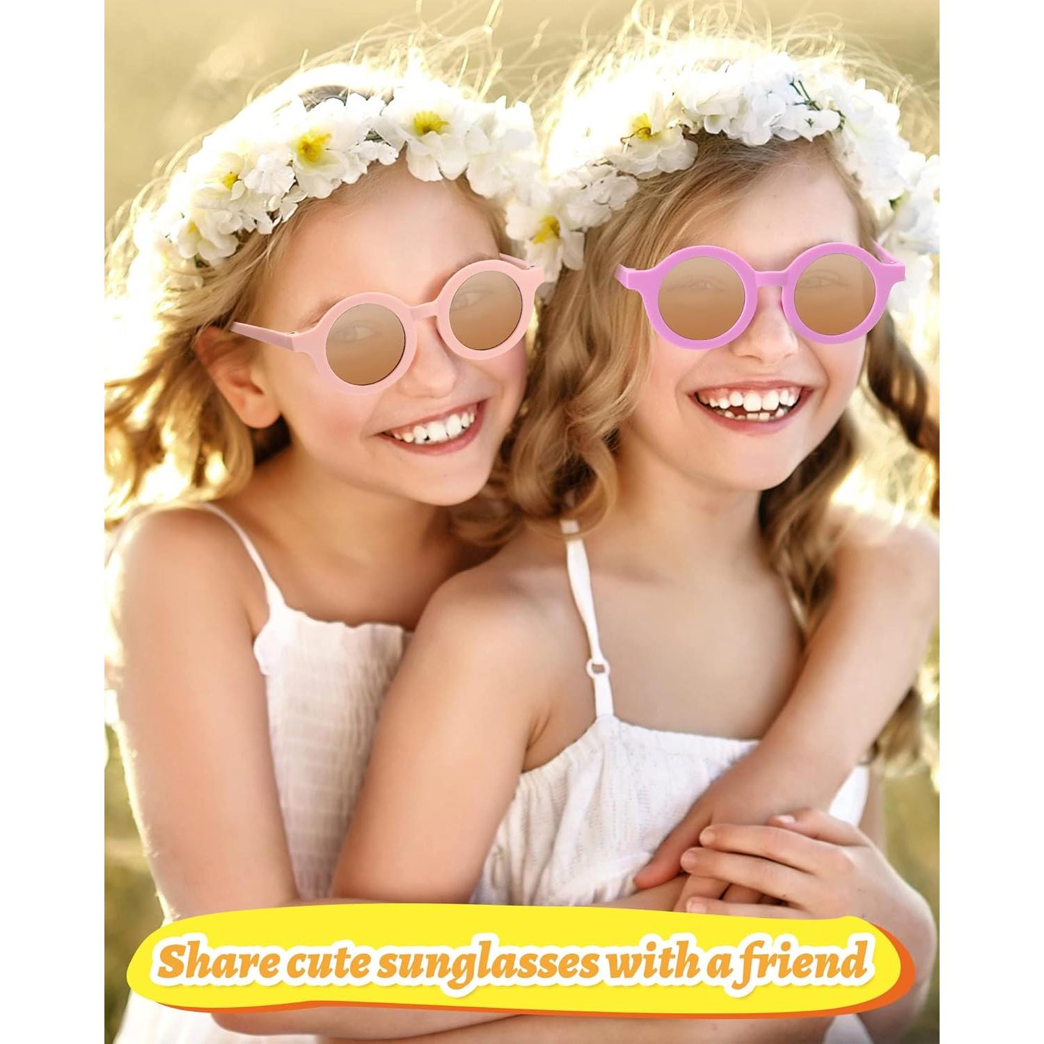 Conjunto de 6 Gafas de Sol Redondas para Niños Frienda