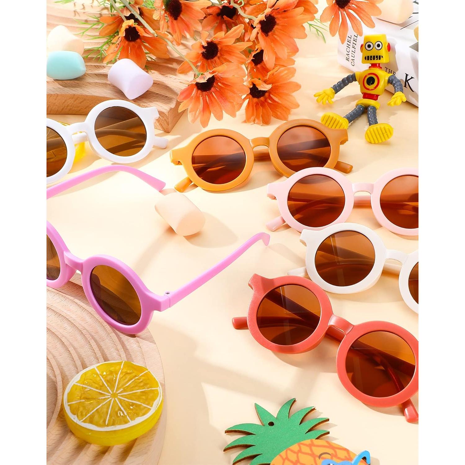 Conjunto de 6 Gafas de Sol Redondas para Niños Frienda