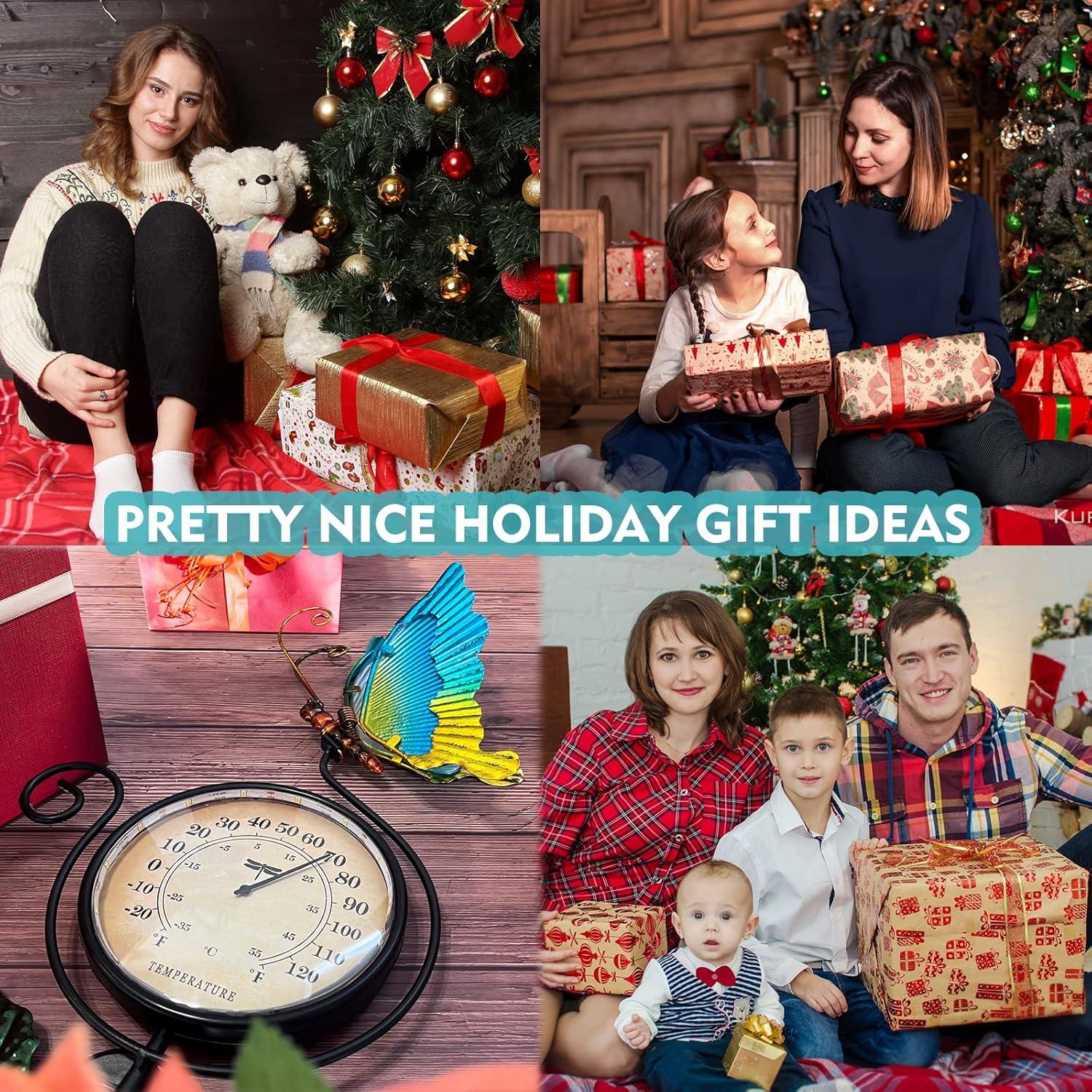 Termómetro de Exterior HONGLAND Mariposa LED Solar IP65