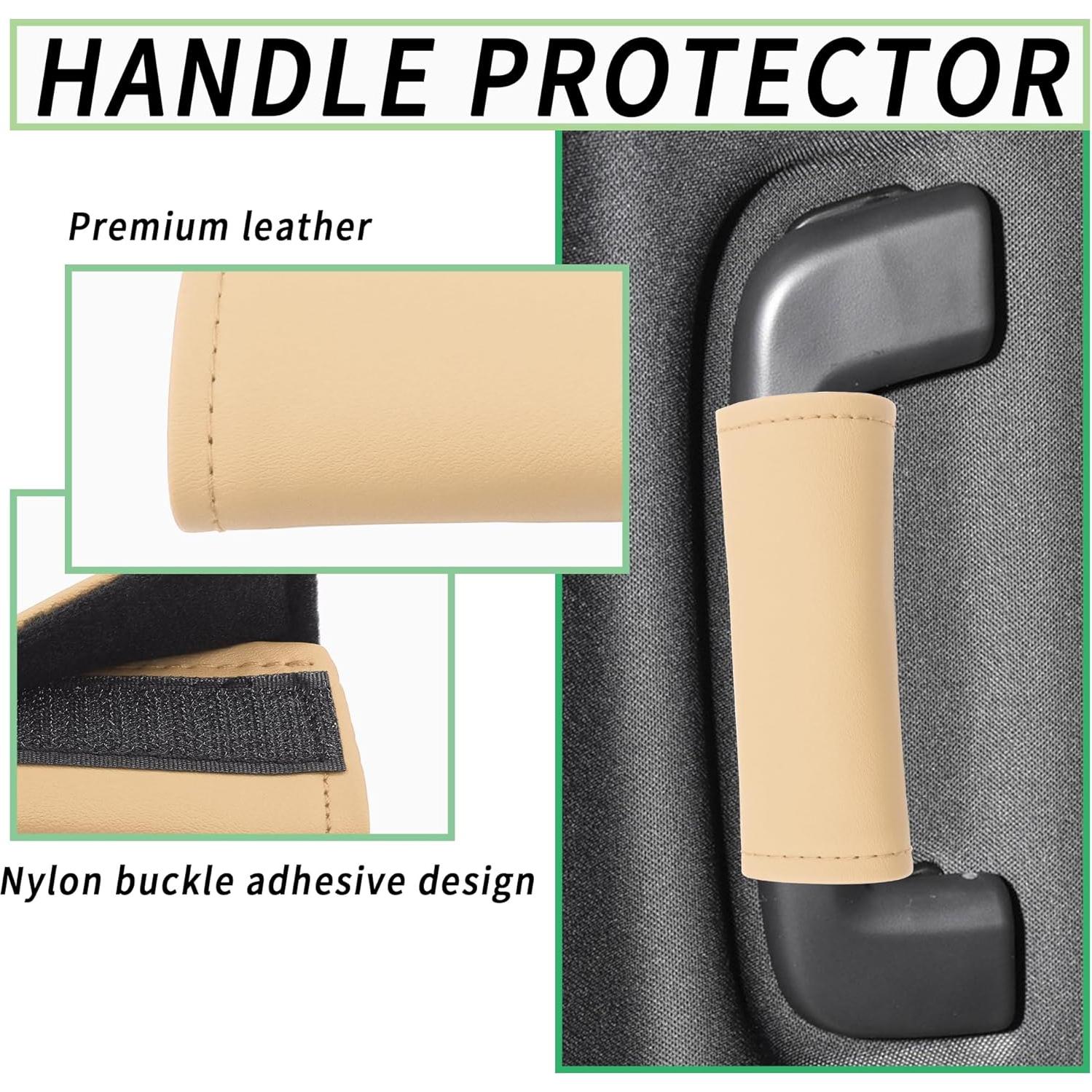 Protector de Manija de Puerta de Coche Carleef 2 Piezas Beige