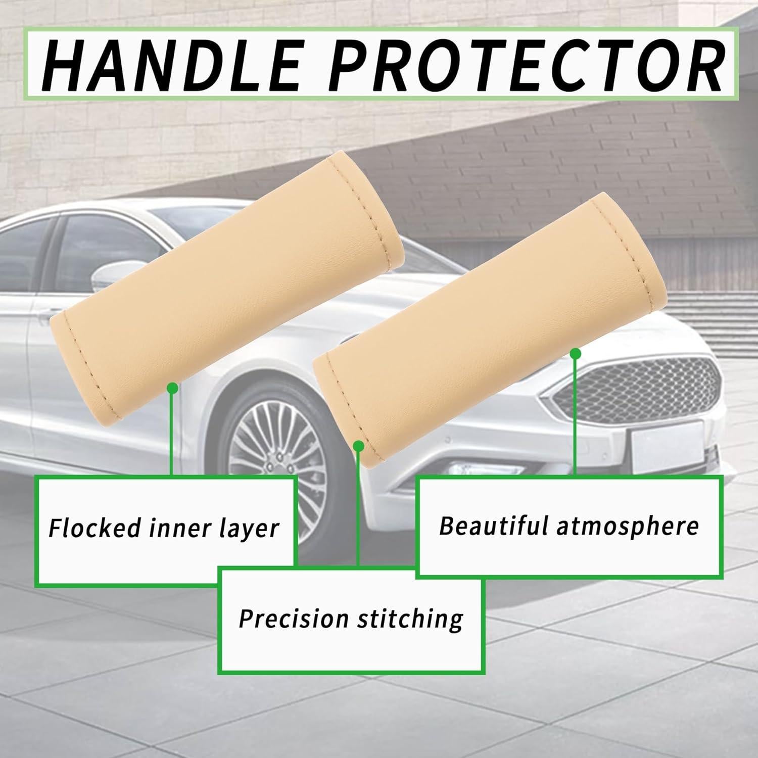 Protector de Manija de Puerta de Coche Carleef 2 Piezas Beige
