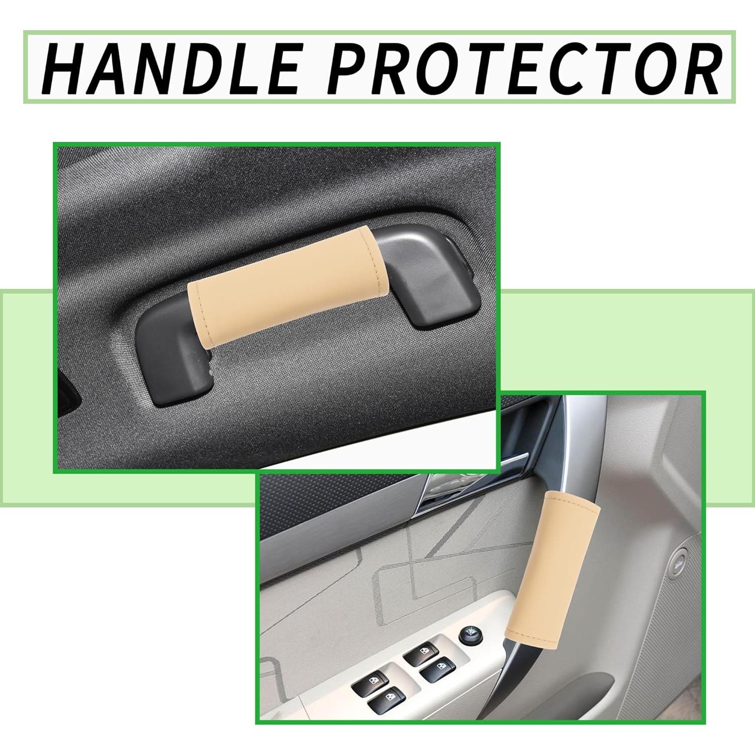 Protector de Manija de Puerta de Coche Carleef 2 Piezas Beige