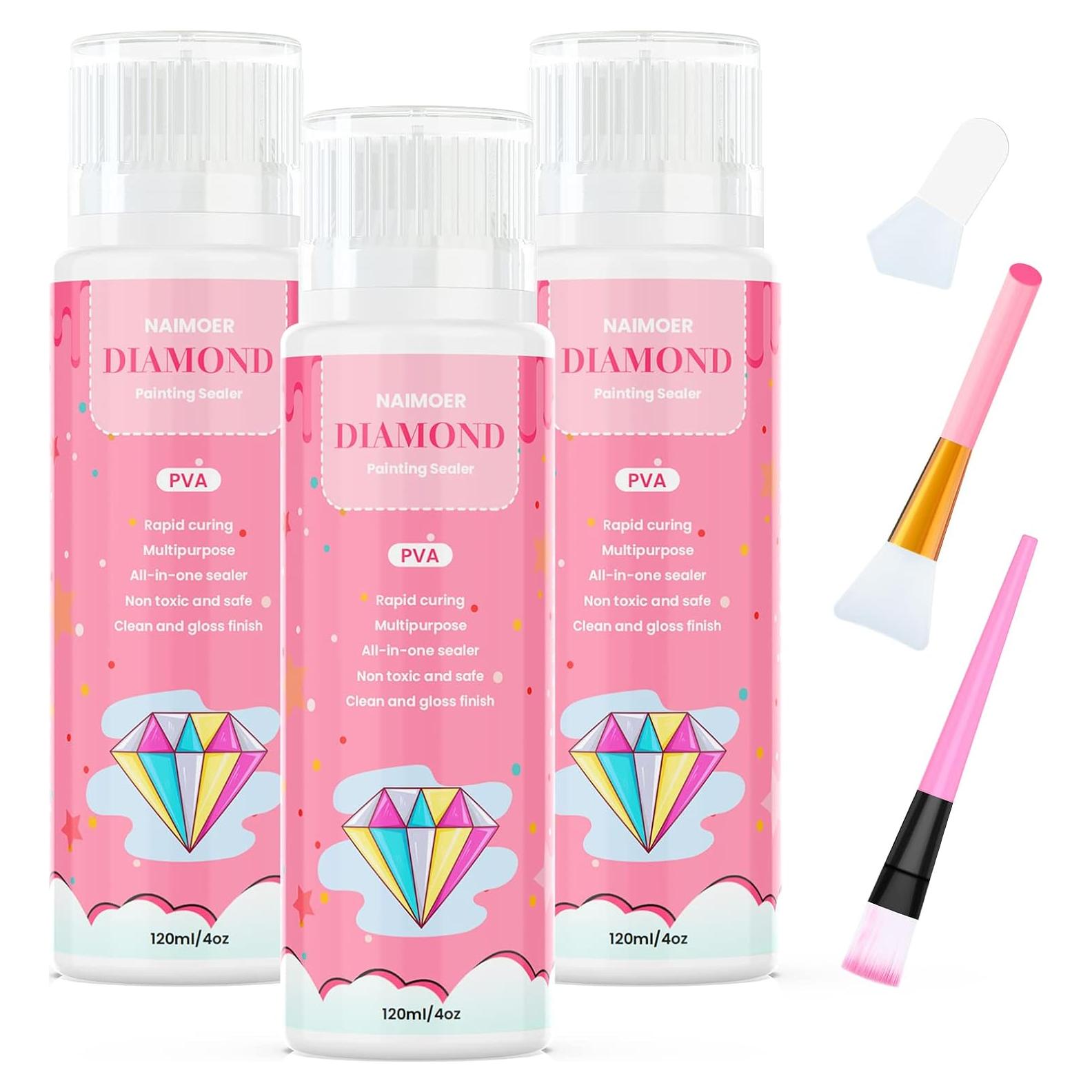Sellador de Arte de Diamante NAIMOER 360ml Gel No Tóxico