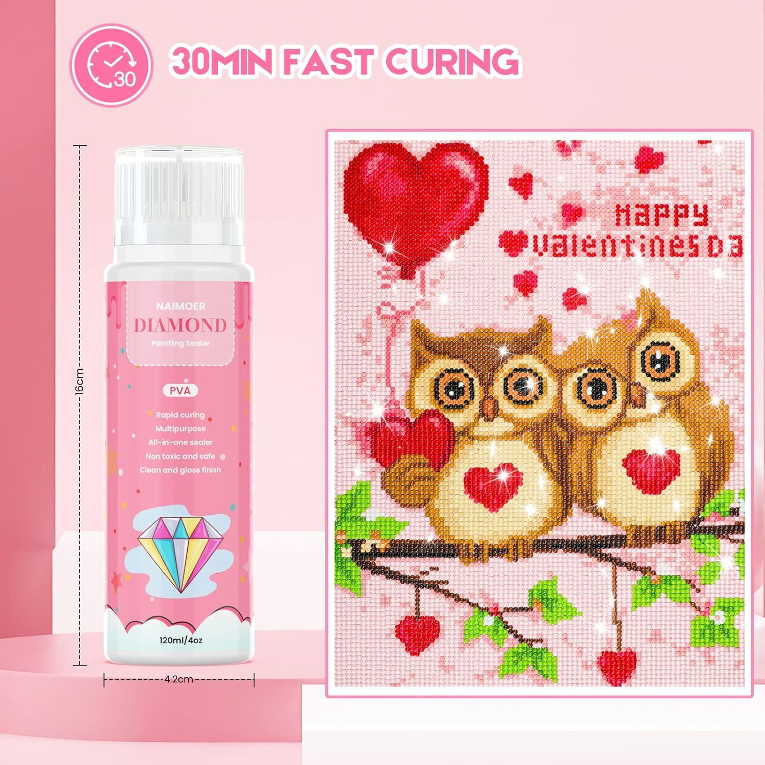 Sellador de Arte de Diamante NAIMOER 360ml Gel No Tóxico