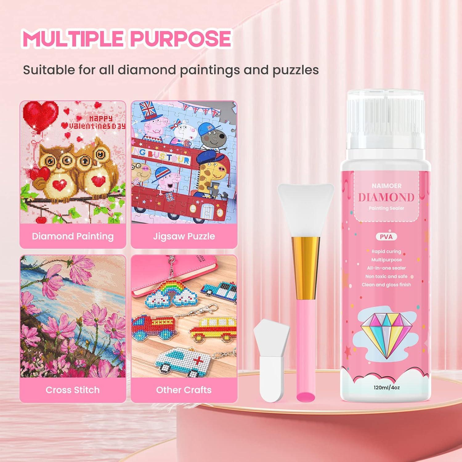 Sellador de Arte de Diamante NAIMOER 360ml Gel No Tóxico