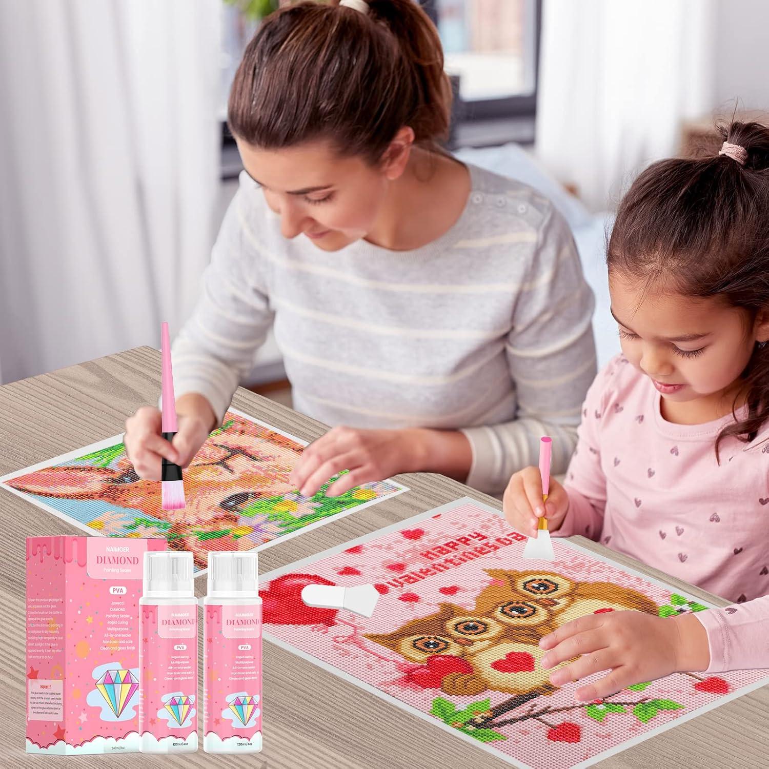 Sellador de Arte de Diamante NAIMOER 360ml Gel No Tóxico