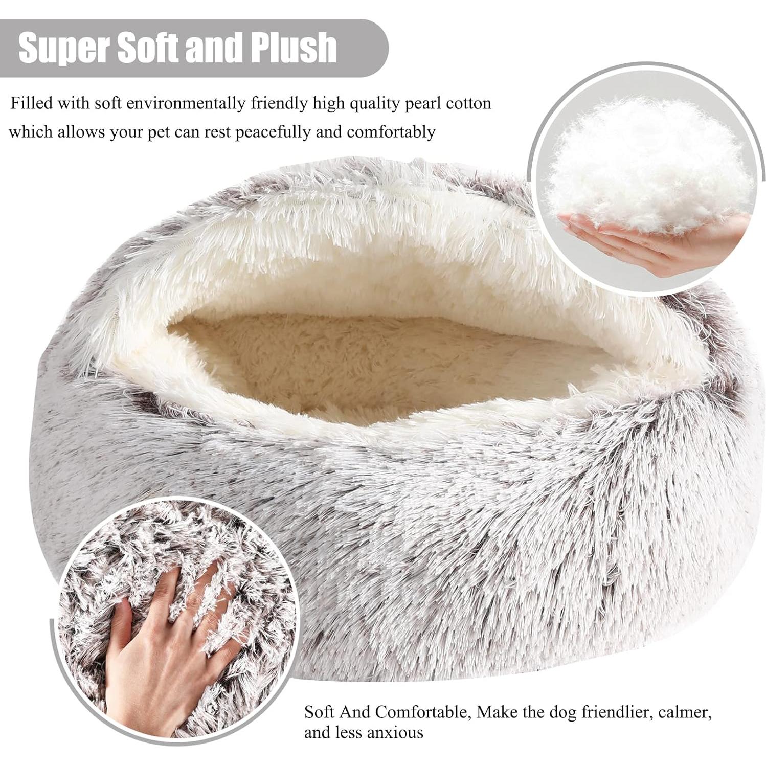 Cama Redonda para Mascotas MADDEMCUTE 20x20cm Lavable Antideslizante