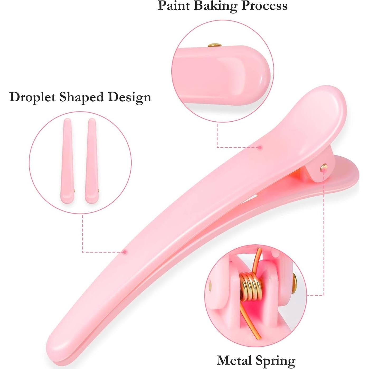 Pinzas para el cabello Sublaga 12 PCS Antideslizantes 8 cm